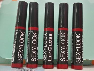 Sexy look lip gloss rojo quemado